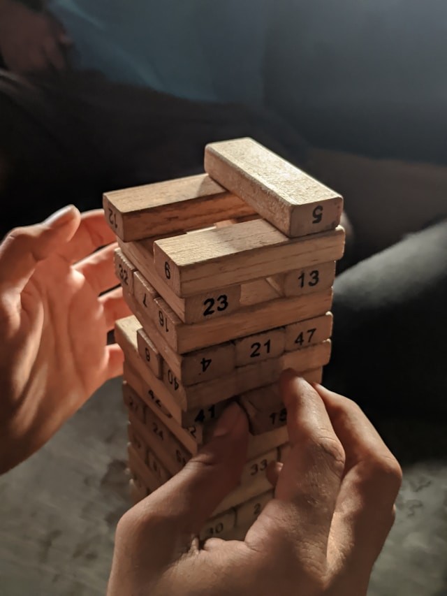 Jenga spill - bilde