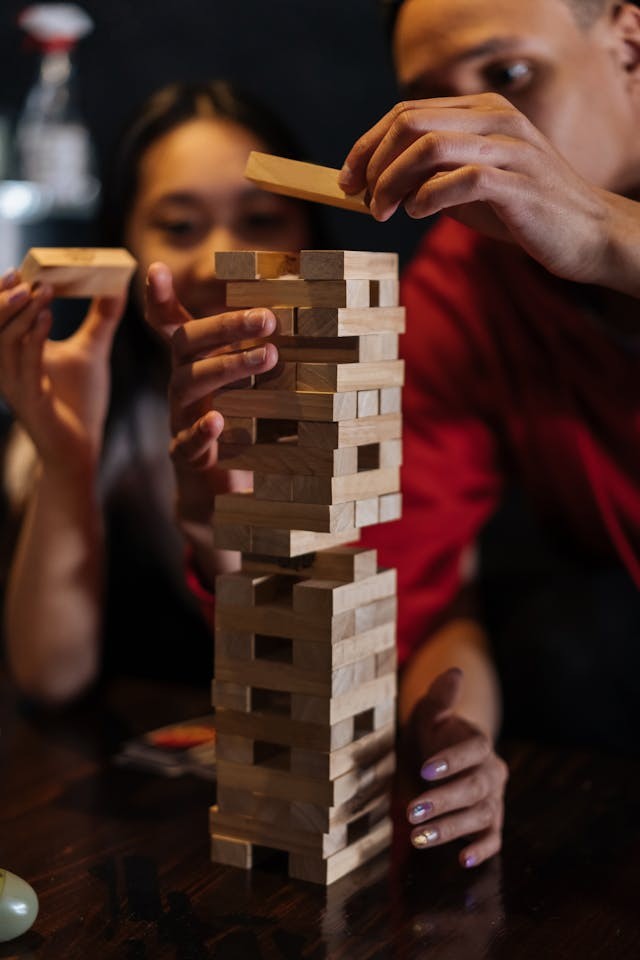 Jenga spill