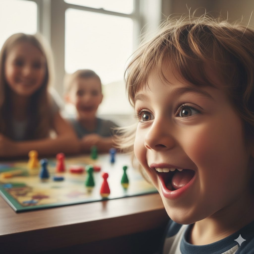 barn reaksjon spill