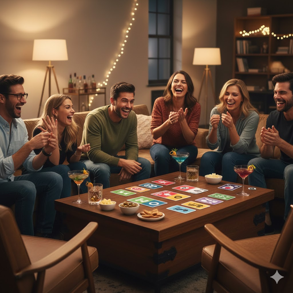 morsomme spill voksne hoved