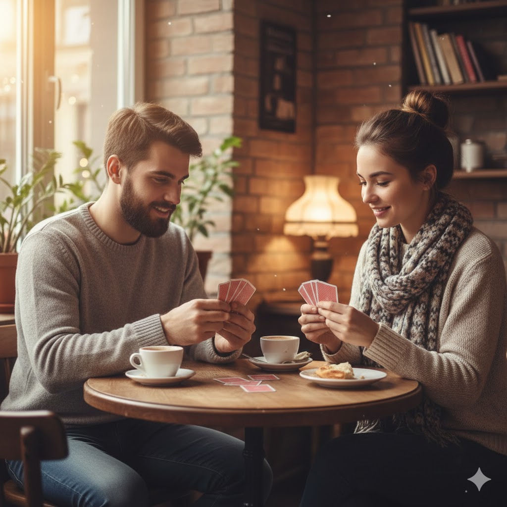 to personer spiller kort